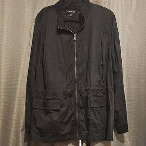 Lane Bryant Black Quilted Jacket